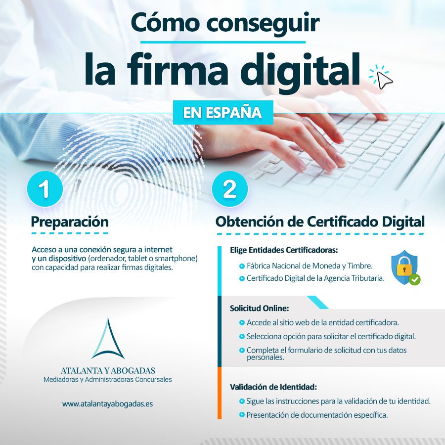 Infografía Cómo conseguir la firma digital