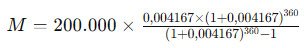 calculo couta hipoteca