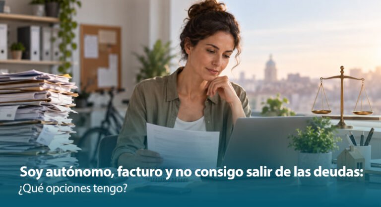 Soy autónomo, facturo, pero no consigo salir de las deudas: ¿Qué opciones tengo?