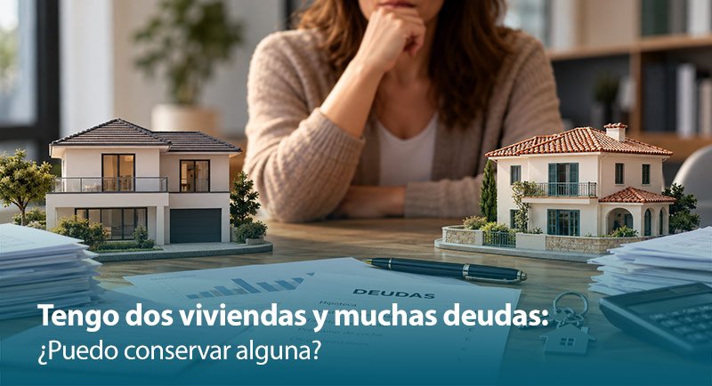 Tengo dos viviendas y muchas deudas: ¿Puedo conservar alguna?